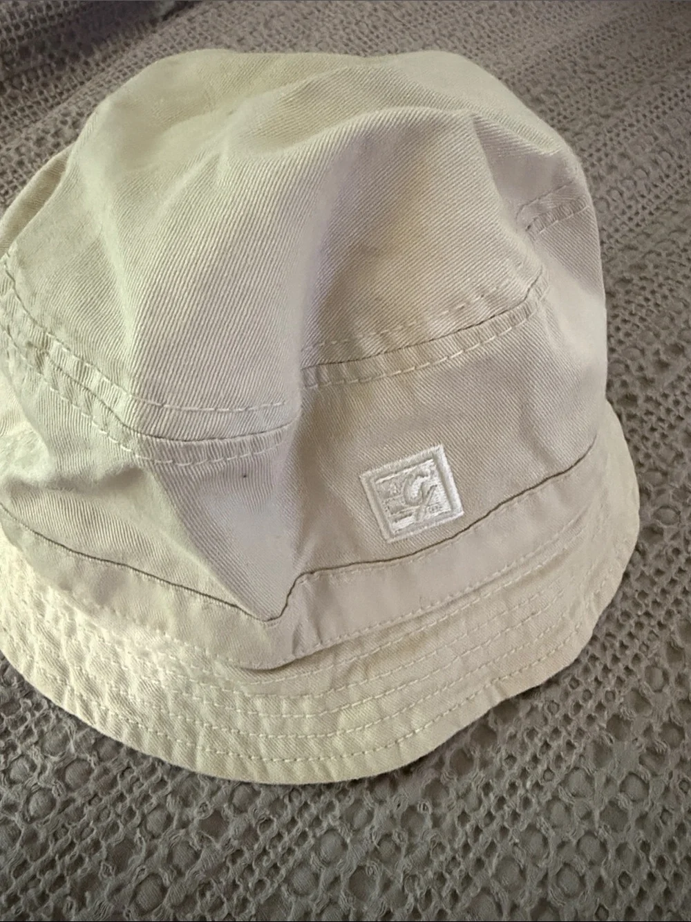 The Game Beige Bucket Hat with Embroidered Team Crest